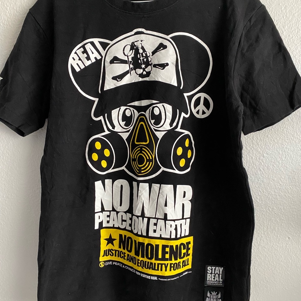NO WAR PEACE ON EARTH Men’s short sleeve tee - Picture 4 of 9